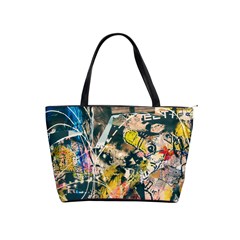 Art Graffiti Abstract Vintage Lines Classic Shoulder Handbag by Amaryn4rt