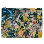 Art Graffiti Abstract Vintage Lines Cosmetic Bag (XXL) Front