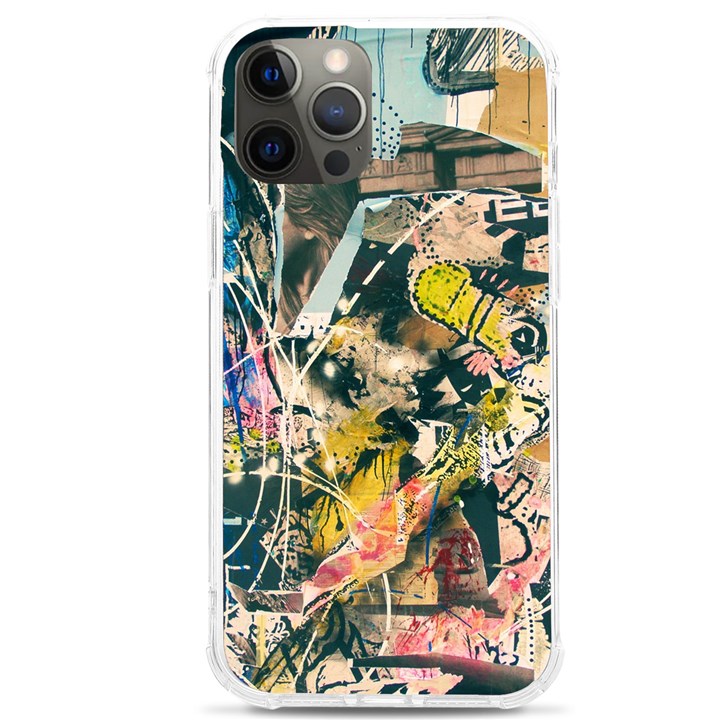 Art Graffiti Abstract Vintage Lines iPhone 12 Pro max TPU UV Print Case