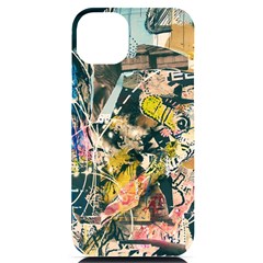 Art Graffiti Abstract Vintage Lines Iphone 14 Plus Black Uv Print Case by Amaryn4rt