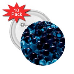 Blue Abstract Balls Spheres 2 25  Buttons (10 Pack)  by Amaryn4rt