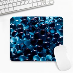 Blue Abstract Balls Spheres Large Mousepad by Amaryn4rt