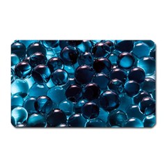 Blue Abstract Balls Spheres Magnet (rectangular) by Amaryn4rt