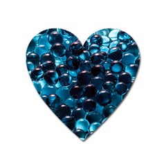 Blue Abstract Balls Spheres Heart Magnet by Amaryn4rt