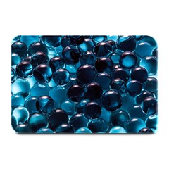 Blue Abstract Balls Spheres Plate Mats by Amaryn4rt