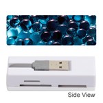 Blue Abstract Balls Spheres Memory Card Reader (Stick) Front