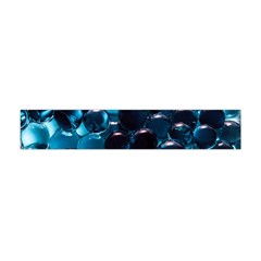 Blue Abstract Balls Spheres Premium Plush Fleece Scarf (mini) by Amaryn4rt