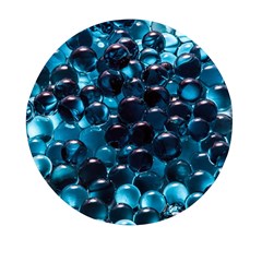 Blue Abstract Balls Spheres Mini Round Pill Box (pack Of 5) by Amaryn4rt