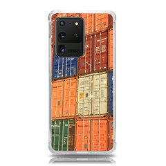 Blue White Orange And Brown Container Van Samsung Galaxy S20 Ultra 6 9 Inch Tpu Uv Case by Amaryn4rt