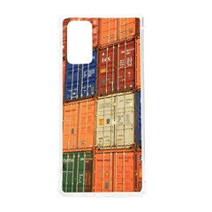 Blue White Orange And Brown Container Van Samsung Galaxy Note 20 Tpu Uv Case by Amaryn4rt