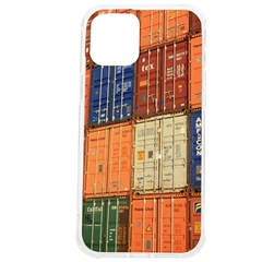 Blue White Orange And Brown Container Van Iphone 12 Pro Max Tpu Uv Print Case by Amaryn4rt