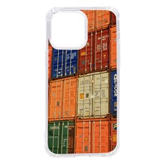 Blue White Orange And Brown Container Van Iphone 14 Pro Max Tpu Uv Print Case by Amaryn4rt