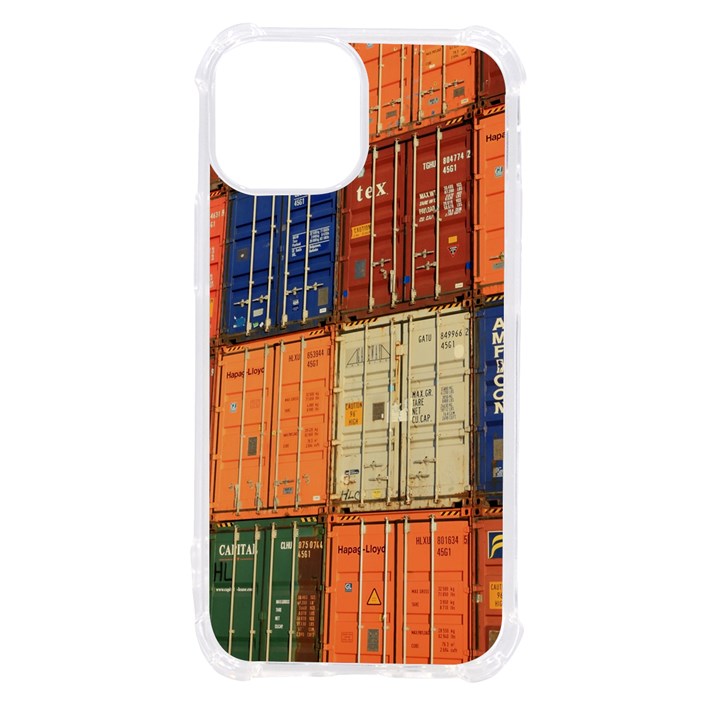 Blue White Orange And Brown Container Van iPhone 13 mini TPU UV Print Case