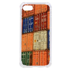 Blue White Orange And Brown Container Van Iphone Se by Amaryn4rt