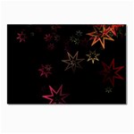 Christmas Background Motif Star Postcard 4 x 6  (Pkg of 10) Front