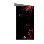 Christmas Background Motif Star Mini Greeting Card Right