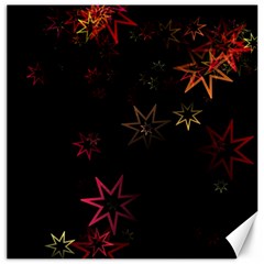 Christmas Background Motif Star Canvas 16  X 16  by Amaryn4rt