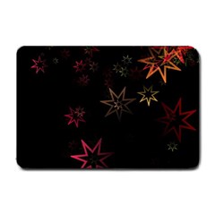 Christmas Background Motif Star Small Doormat by Amaryn4rt