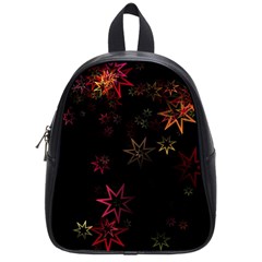 Christmas Background Motif Star School Bag (small) by Amaryn4rt