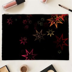 Christmas Background Motif Star Cosmetic Bag (xxl) by Amaryn4rt