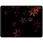 Christmas Background Motif Star Two Sides Fleece Blanket (Large) 80 x60  Blanket Front