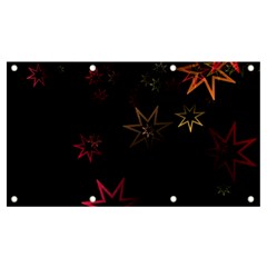 Christmas Background Motif Star Banner And Sign 7  X 4  by Amaryn4rt