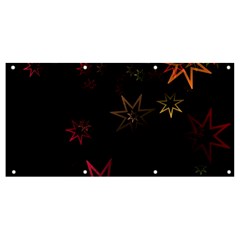 Christmas Background Motif Star Banner And Sign 8  X 4  by Amaryn4rt