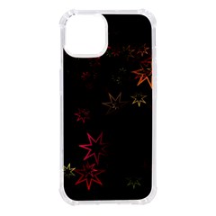 Christmas Background Motif Star Iphone 14 Tpu Uv Print Case by Amaryn4rt