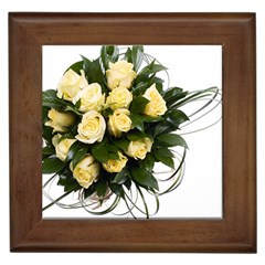 Bouquet Flowers Roses Decoration Framed Tile by Amaryn4rt