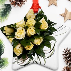 Bouquet Flowers Roses Decoration Ornament (star) by Amaryn4rt