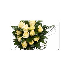 Bouquet Flowers Roses Decoration Magnet (name Card) by Amaryn4rt