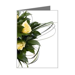 Bouquet Flowers Roses Decoration Mini Greeting Card by Amaryn4rt