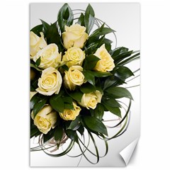 Bouquet Flowers Roses Decoration Canvas 24  X 36  by Amaryn4rt