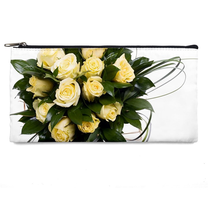 Bouquet Flowers Roses Decoration Pencil Case