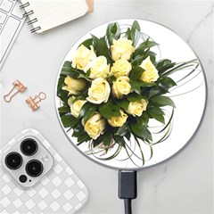 Bouquet Flowers Roses Decoration Wireless Fast Charger(white) by Amaryn4rt