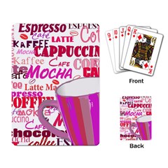 Coffee Cup Lettering Coffee Cup Playing Cards Single Design (rectangle) by Amaryn4rt