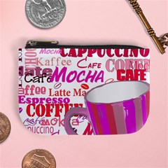 Coffee Cup Lettering Coffee Cup Mini Coin Purse by Amaryn4rt