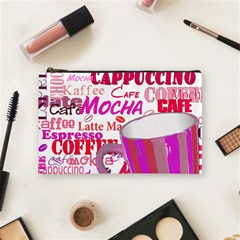 Coffee Cup Lettering Coffee Cup Cosmetic Bag (medium) by Amaryn4rt