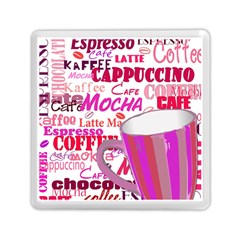 Coffee Cup Lettering Coffee Cup Memory Card Reader (square) by Amaryn4rt