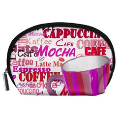 Coffee Cup Lettering Coffee Cup Accessory Pouch (large) by Amaryn4rt