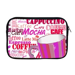 Coffee Cup Lettering Coffee Cup Apple Macbook Pro 17  Zipper Case by Amaryn4rt