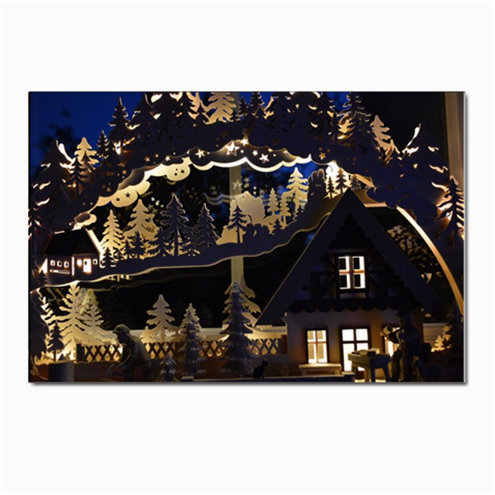 Christmas Advent Candle Arches Postcards 5  x 7  (Pkg of 10)