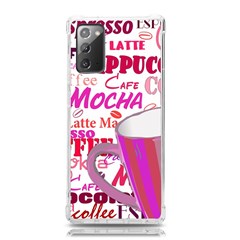 Coffee Cup Lettering Coffee Cup Samsung Galaxy Note 20 Tpu Uv Case by Amaryn4rt