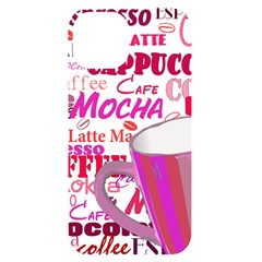 Coffee Cup Lettering Coffee Cup Iphone 14 Black Uv Print Case by Amaryn4rt