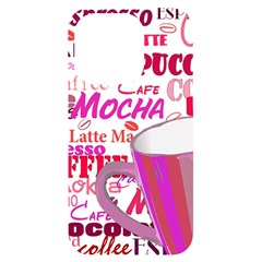 Coffee Cup Lettering Coffee Cup Iphone 14 Pro Black Uv Print Case by Amaryn4rt