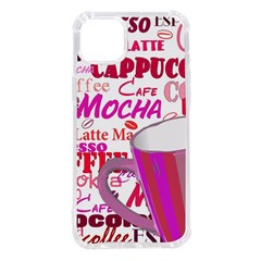 Coffee Cup Lettering Coffee Cup Iphone 14 Plus Tpu Uv Print Case by Amaryn4rt