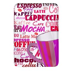 Coffee Cup Lettering Coffee Cup Rectangular Glass Fridge Magnet (4 Pack) by Amaryn4rt