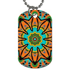 Color Abstract Pattern Structure Dog Tag (two Sides) by Amaryn4rt