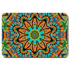 Color Abstract Pattern Structure Large Doormat by Amaryn4rt