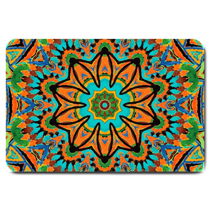 Color Abstract Pattern Structure Large Doormat